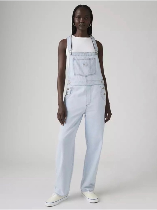 Levi's Denim - Levi’s Vintage Overalls Light Wash Straight Leg Workwear Size Large